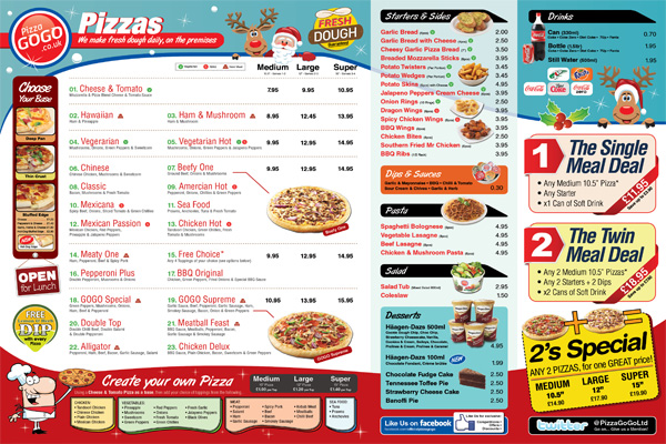 Pizza GoGo Flyer Design - Print Work - Portfolio - Digital Flare